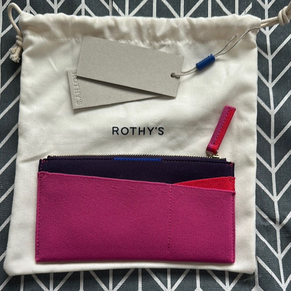 Rothy's Fuchsia Wallet